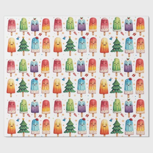 Weihnachtsmann Geschenkpapier (Flach)