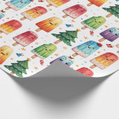 Weihnachtsmann Geschenkpapier (Ecke)