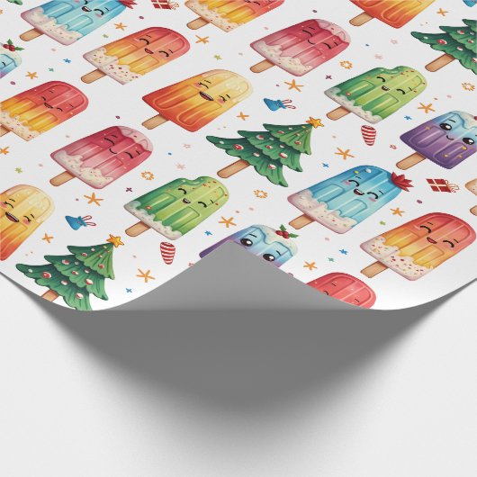 Weihnachtsmann Geschenkpapier (Ecke)