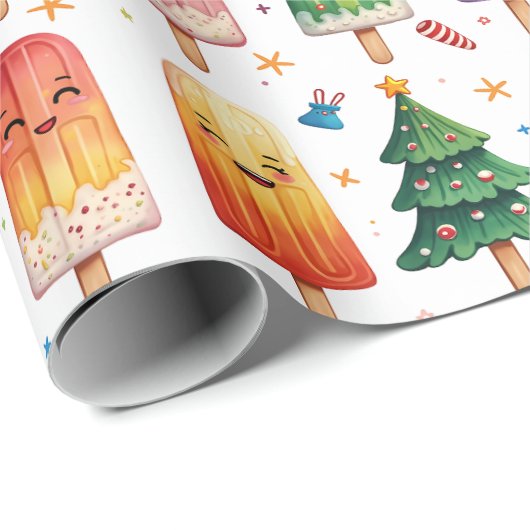 Weihnachtsmann Geschenkpapier (Rolleneckpunkt)
