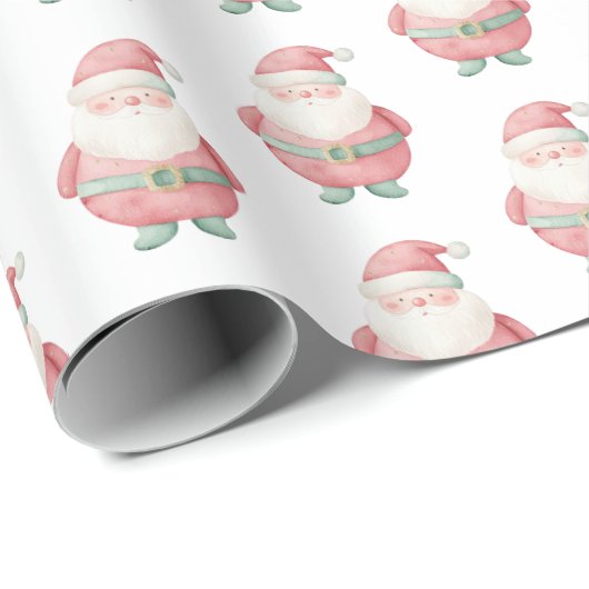 Weihnachtsmann Geschenkpapier (Rolleneckpunkt)
