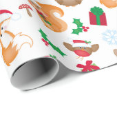 Weihnachtsmann Geschenkpapier (Rolleneckpunkt)