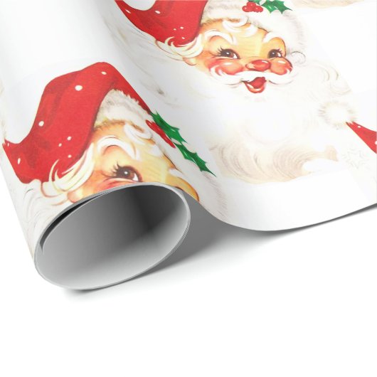Weihnachtsmann Geschenkpapier (Rolleneckpunkt)