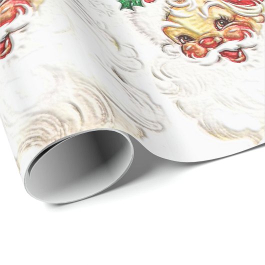 Weihnachtsmann Geschenkpapier (Rolleneckpunkt)