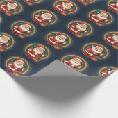 Weihnachtsmann Geschenkpapier (Ecke)