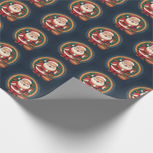 Weihnachtsmann Geschenkpapier (Ecke)