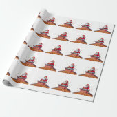 Weihnachtsmann Geschenkpapier (Ungerollt)