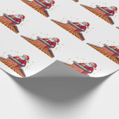 Weihnachtsmann Geschenkpapier (Ecke)