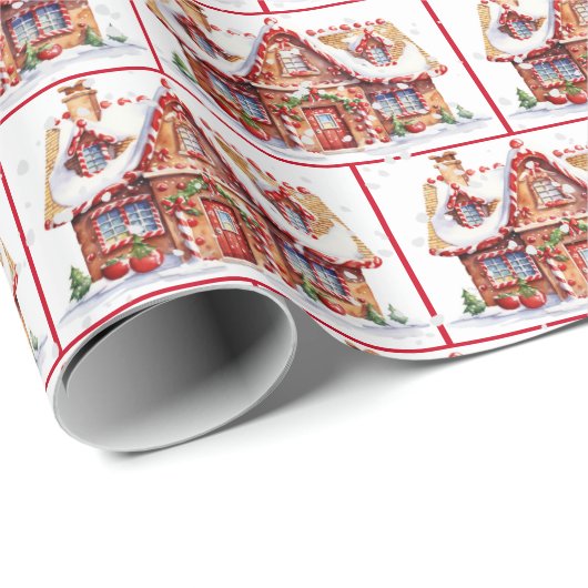 Weihnachtsmann Geschenkpapier (Rolleneckpunkt)