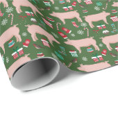 Weihnachtsmann Geschenkpapier (Rolleneckpunkt)