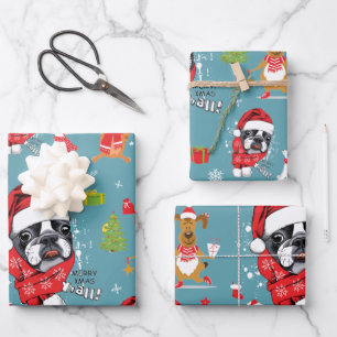 Weihnachtsmann Geschenkpapier Set