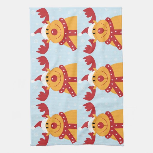 Weihnachtsmann Geschirrtuch (Vertikal)