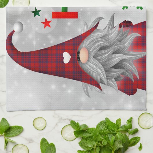 Weihnachtsmann Geschirrtuch (Gefaltet)