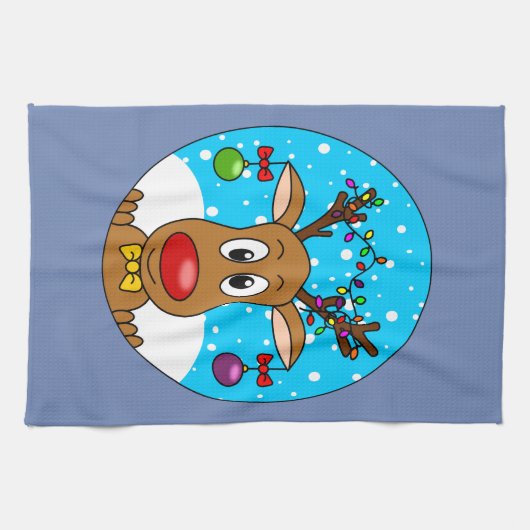 Weihnachtsmann Geschirrtuch (Horizontal)