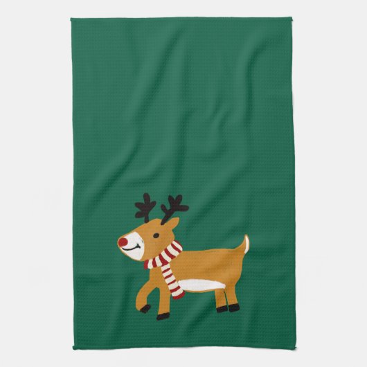 Weihnachtsmann Geschirrtuch (Vertikal)