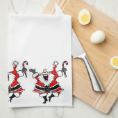 Weihnachtsmann-Geschirrtuch Geschirrtuch (Viertel Falte)
