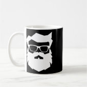 Weihnachtsmann Gesicht Sonnenbrille Mit Bart Xmas Kaffeetasse (Links)