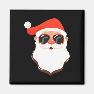 Weihnachtsmann Gesicht Sonnenbrille Mit Hut Bart S Magnet