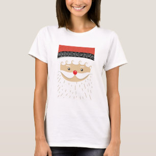 Weihnachtsmann Gesicht T-Shirt