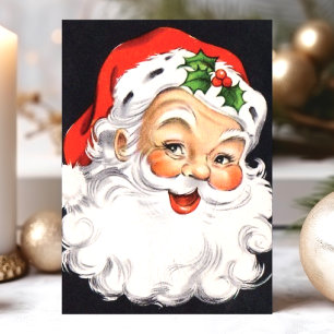 Weihnachtsmann-Gesicht Weihnachten Vintage
