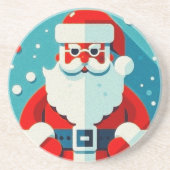 Weihnachtsmann Getränkeuntersetzer (Vorne)