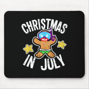 Weihnachtsmann-Gingerbread-Man-Tauchgerät für Weih Mousepad
