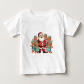 Weihnachtsmann Gingerbret Krankenpfleger Baby T-shirt (Vorderseite)