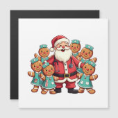 Weihnachtsmann Gingerbret Krankenpfleger Magnetkarte (Vorne/Hinten)