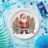 Weihnachtsmann Gingerbret Krankenpfleger Pappteller (Party)