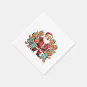 Weihnachtsmann Gingerbret Krankenpfleger Serviette (Ecke)