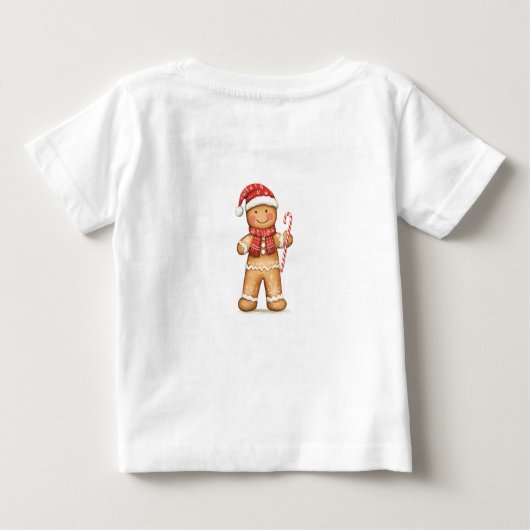 Weihnachtsmann Gingerbrot Mann T - Shirt (Rückseite)