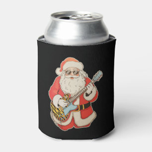 Weihnachtsmann Gitarre Rock Jazz Musik Weihnachten Dosenkühler