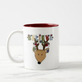 Weihnachtsmann glauben zweifarbige tasse (Links)