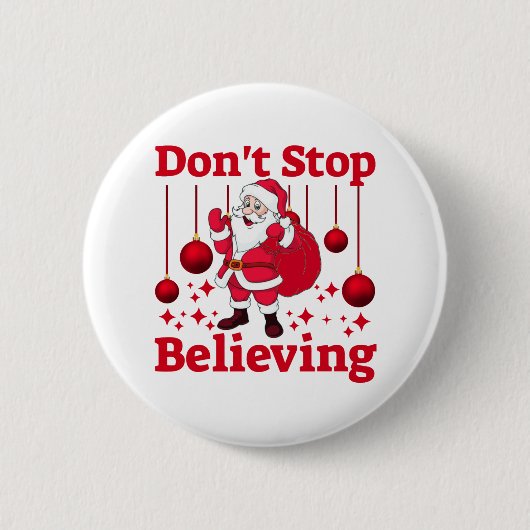 Weihnachtsmann glaubt button (Vorderseite)
