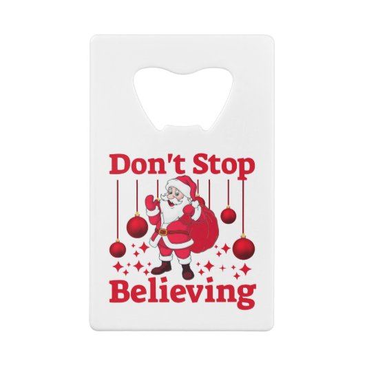 Weihnachtsmann glaubt geldbeutel flaschenöffner (Rückseite)