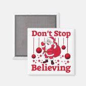Weihnachtsmann glaubt magnet (Vorderseite/Rückseite)