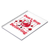 Weihnachtsmann glaubt notizblock (Linke Seite)