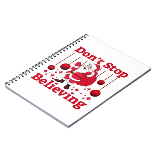 Weihnachtsmann glaubt notizblock (Linke Seite)