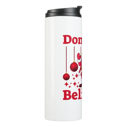 Weihnachtsmann glaubt thermosbecher (Nach links gedreht)