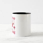 Weihnachtsmann glaubt zweifarbige tasse (Mittel)