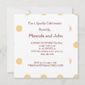 Weihnachtsmann glücklich Neujahrsgold personalisie Einladung (Rückseite)