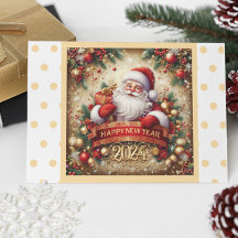 Weihnachtsmann glücklich Neujahrsgold personalisie