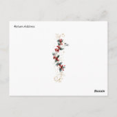 Weihnachtsmann Gold Ornamente Pinakothek Züst Postkarte (Rückseite)