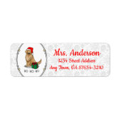 Weihnachtsmann Golden Retriever Dog Niedlich (Vorne)