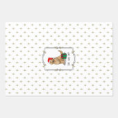 Weihnachtsmann Golden Retriever Dog Niedlich Geschenkpapier Set (Vorderseite 3)