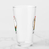 Weihnachtsmann Golden Retriever Dog Niedlich Glas (Rechts)