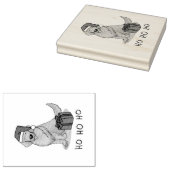 Weihnachtsmann Golden Retriever Dog Niedlich Gummistempel (Stempel)