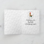 Weihnachtsmann Golden Retriever Dog Niedlich Karte (Innenseite)