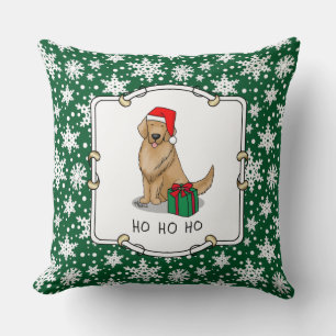 Weihnachtsmann Golden Retriever Dog Niedlich Kissen