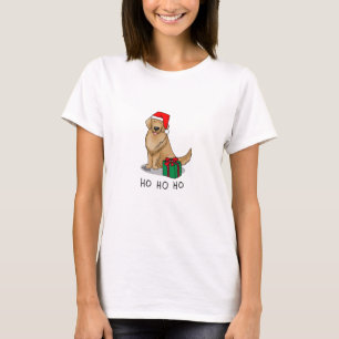 Weihnachtsmann Golden Retriever Dog Niedlich T-Shirt